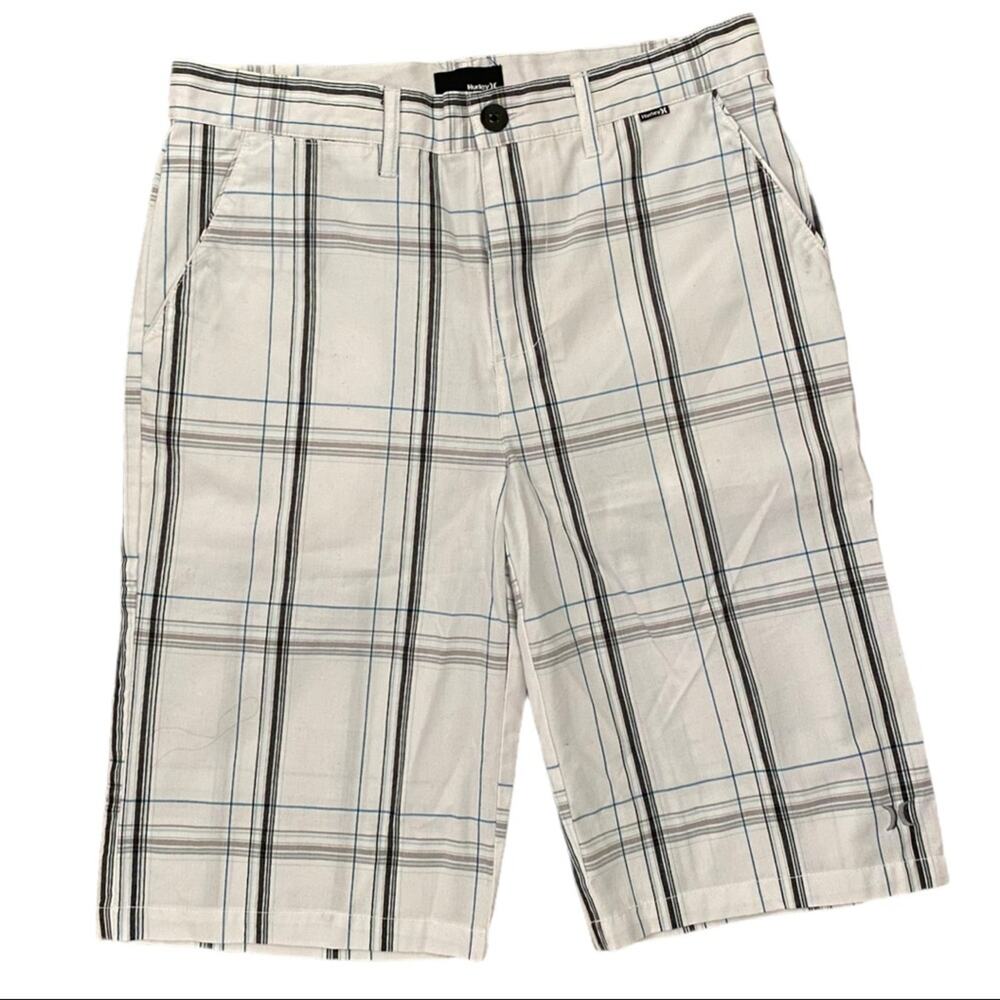 Hurley Boys Striped Shorts Size 16 30” Waist EUC